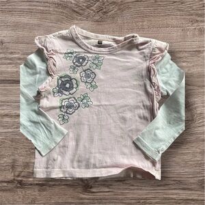 TEA COLLECTION GIRLS TOP SHIRT TEE TSHIRT SIZE 5
